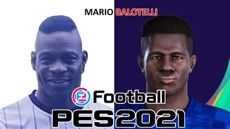 MARIO BALOTELLI PES 2019 2020 2021 FACE BUILD STATS YouTube