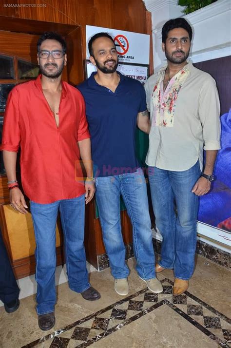 Abhishek Bachchan Rohit Shetty Ajay Devgan Promote Film Bol Bachchan