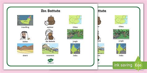 Ibn Battuta Themed Word Mat Hecho Por Educadores Twinkl