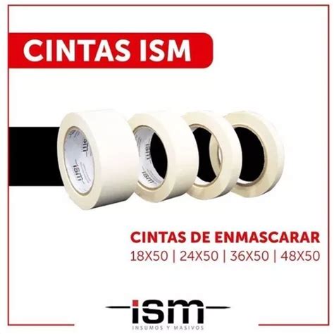 Cinta Adhesiva De Enmascarar Ism X M X Mm Mercadolibre