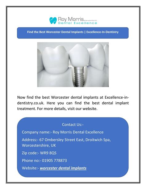 Find The Best Worcester Dental Implants Excellence In Dentistry By Excellence In Dentistry Issuu