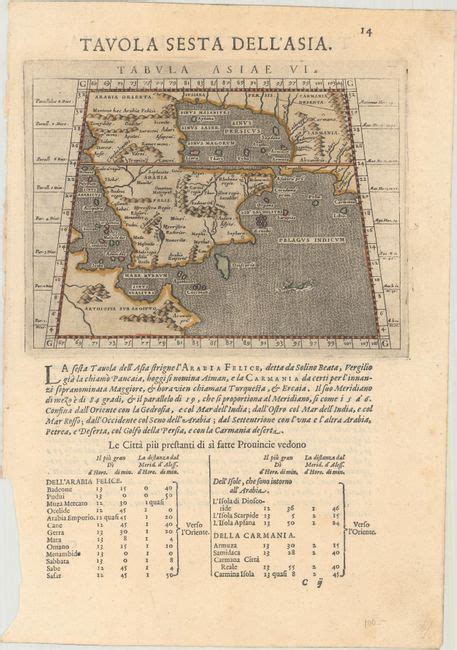 Old World Auctions Auction Lot Tabula Asiae Vi On Verso