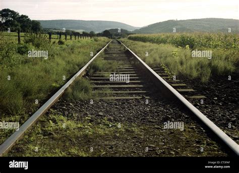 Obernkirchen Disused Railway Tracks Stock Photo Alamy