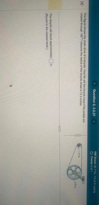 Solved The Figure Shows The Chain Drive Of A Bicycle How Chegg