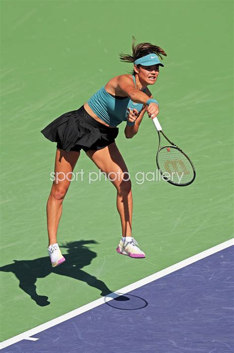 Emma Raducanu Great Britain Serves Indian Wells 2023 Images Tennis Posters