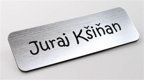 Personalised Premium Name Badge Staff ID Tag With Pin Design Etsy UK