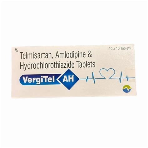 Telmisartan Amlodipine Hydrochlorothiazide Tablets 40 Mg 12 5 Mg At