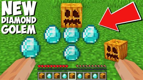 What If You Spawn New Secret Diamond Golem In Minecraft New Way To