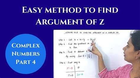 Easy Method To Find Argument Of Z Principal Value Of Argument