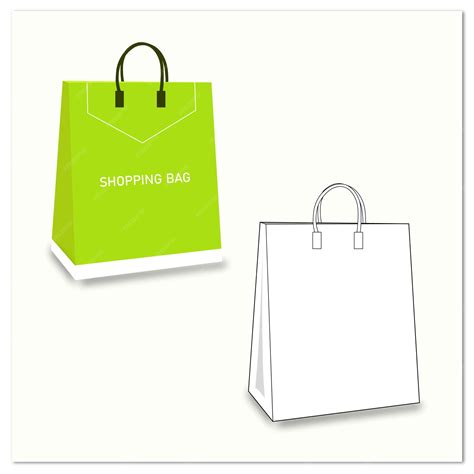 shopping bag drawing 2