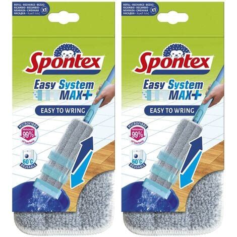 Spontex Panni Di Ricambio In Microfibre Per Spontex Easy Max