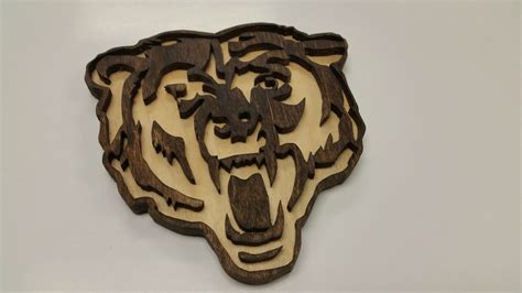 Bears Logo Scroll Saw Challenge Portrait Silouhette Rscrollsaw