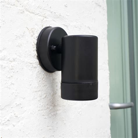 Black Ip44 Rated Outdoor Wall Downlight