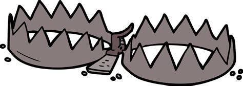 Cartoon Bear Trap 12395395 Vector Art At Vecteezy