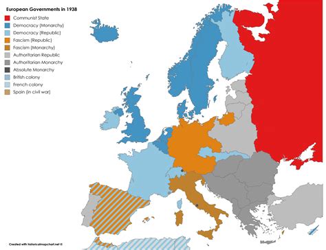 European Governments in 1938 : r/MapPorn