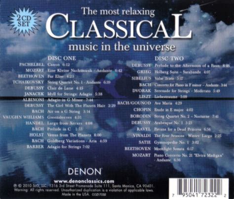 Various The Most Relaxing Classical Music In The Universe 2xCD VG