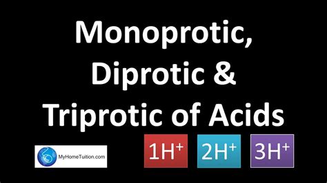 Monoprotic Diprotic And Triprotic Of Acids Acids And Bases YouTube