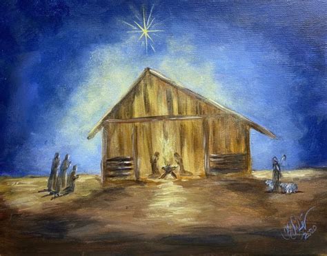 Nativity Scene – Painting Tutorial – Art by Karen Wolfe