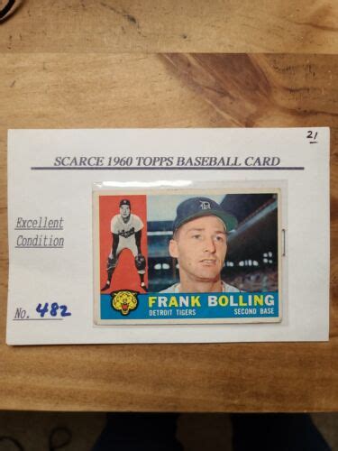 Frank Bolling 1960 Topps Baseball Card EBay