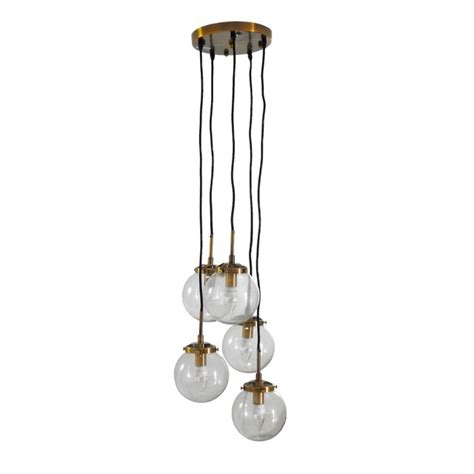 Lustre 05 Pendentes Metal Dourado C Cristal Fino Design Submarino