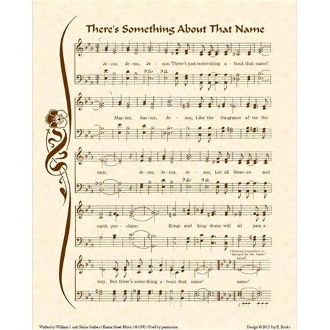 There S Something About That Name X Antique Hymn Gospel Song Lyrics