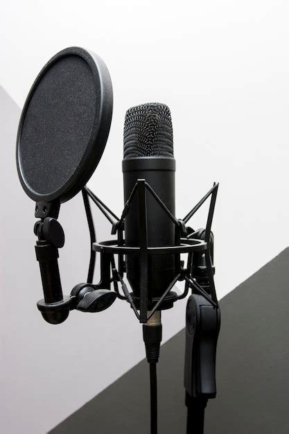 Premium Photo Studio Black Microphone