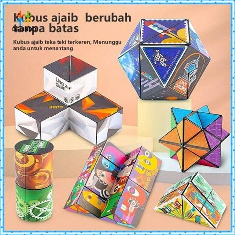 Mainan Infinity Cube Kubus Ajaib Anak Geobender Magic Fidget Kado Gift