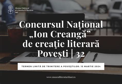 Concursul Naţional de creaţie literară Povești ediția 2024 Muzeul