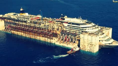 Drone Films The Eerie Costa Concordia Sailing On Its Last Voyage