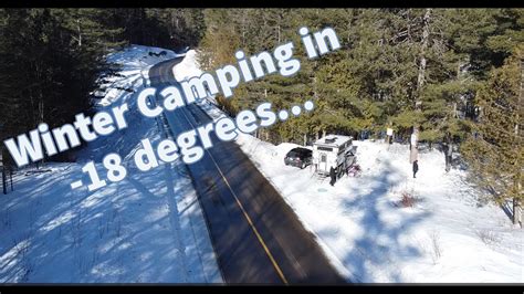 Winter Truck Camping On Crown Land On Shiner Lake Calabogie On Youtube