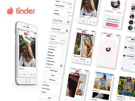 Tinder iOS UI Kit - Free Sketch Resource | Sketch Elements