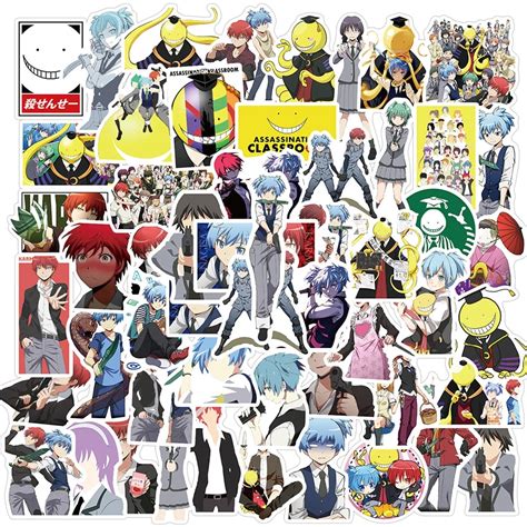 50pcs Assassination Classroom Stickers Korosensei Shiota Nagisa Kayano Kaede Anime Stickers To