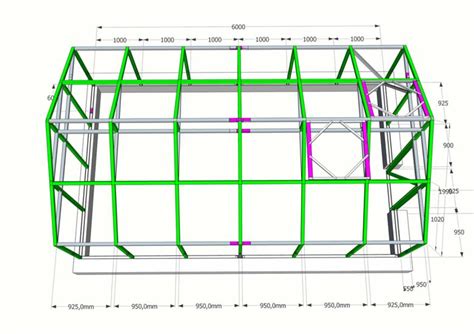 Теплица по Митлайдеру: схема, чертежи с размерами, расчеты, в чем ...