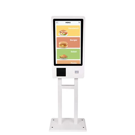 Touch Screen Display Food Ordering System Inch Self Service