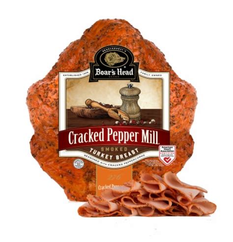 Boar’s Head Cracked Pepper Mill Smoked Turkey Breast 1 Lb Kroger