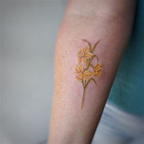 Daffodil Tattoo By Tattooist Gno