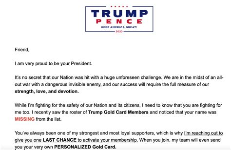 Trump Claims In Campaign Email That Donations Will Help Him Fight