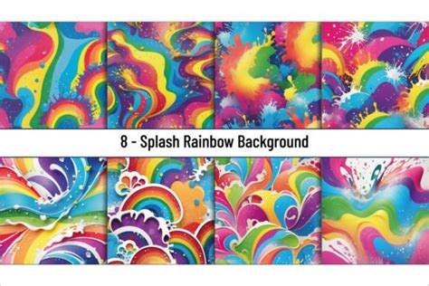 Splash Rainbow Background Graphic by ridsone · Creative Fabrica