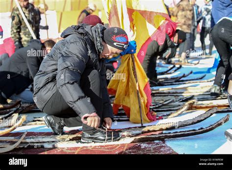 Altay China S Xinjiang Uygur Autonomous Region 16th Jan 2018