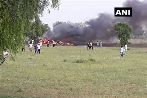 Iafs Mig 27 Fighter Jet Crashes In Jodhpur Pilot Ejects Safely