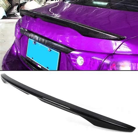 Carbon Fiber Rear Wing Spoiler Boot Lid Trunk Lid Spoiler Wing For