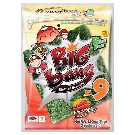 Beli Tao Kae Noi Big Bang Grilled Seaweed Hot Spicy Value Pack Dari