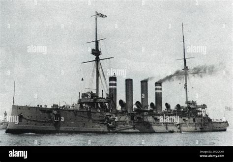 The Lead Ship Of The Diadem Class Of Royal Navy Protected Cruisers