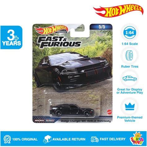 Hot Wheels Fast Furious Premium Dodge Charger Srt Hellcat Widebody Lazada Indonesia