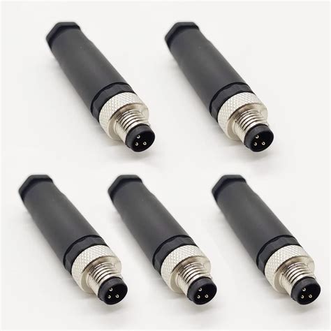 Amazon FOWIUNYE 5 Pcs M8 3 Pin Male Connector 8mm A Code