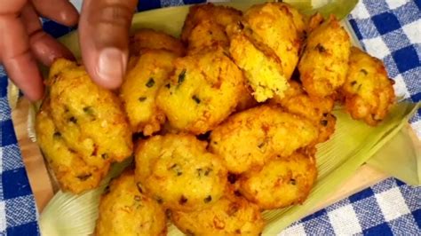 BOLINHO FRITO DE MILHO VERDE QUEIJO FÁCIL E DELICIOSO YouTube