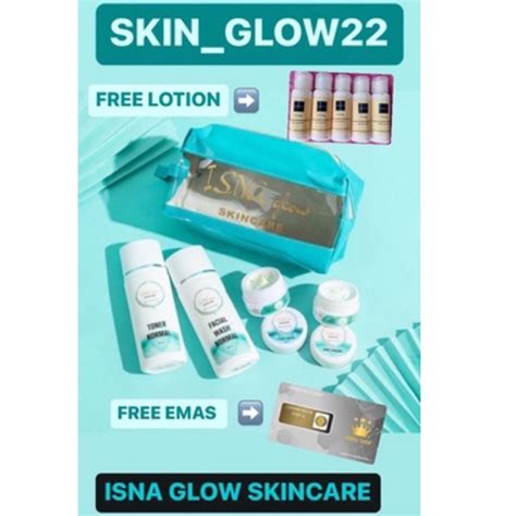 Jual Isna Glow Skincare Original Promo Free Emas Lotion Shopee