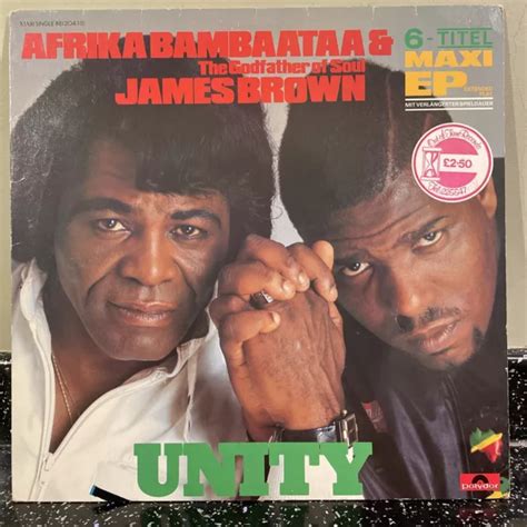 Afrika Bambaataa And James Brown Unity Vinyl 12” Maxi Ep 1984 Hip