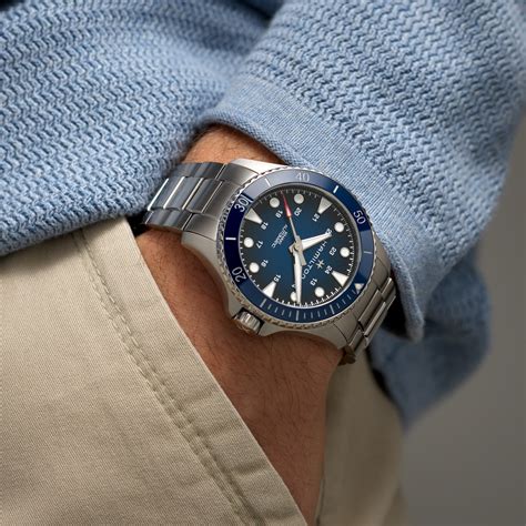 最も信頼できる BRAND NEW Hamilton Men s Khaki Navy Scuba Automatic Blue