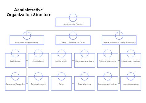 Administrative Organization Structure Example Edrawmax Template